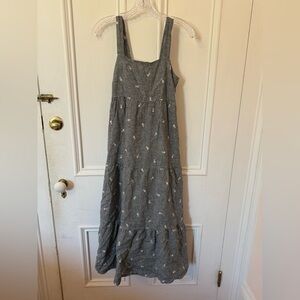 Madewell Black and White Gingham Maxi Dress